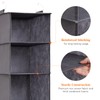 Lifewit Hanging Shelf with 5 Compartments, Closet Organizer with 2