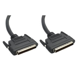 RiteAV 6ft LVD M/M HPDB68 SCSI Male to Male Cable - Black