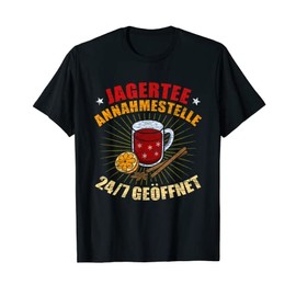 Jagertee Annehmestelle Mulled Wine Stand Christmas Time T-Shirt
