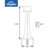 HOMOTEK 4 Pack Heavy Duty Solid Rigid Door Stop with