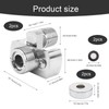 2 Pieces Adjustable Shower Mixer Adapter, AMONENZ Shower Head Adapter,