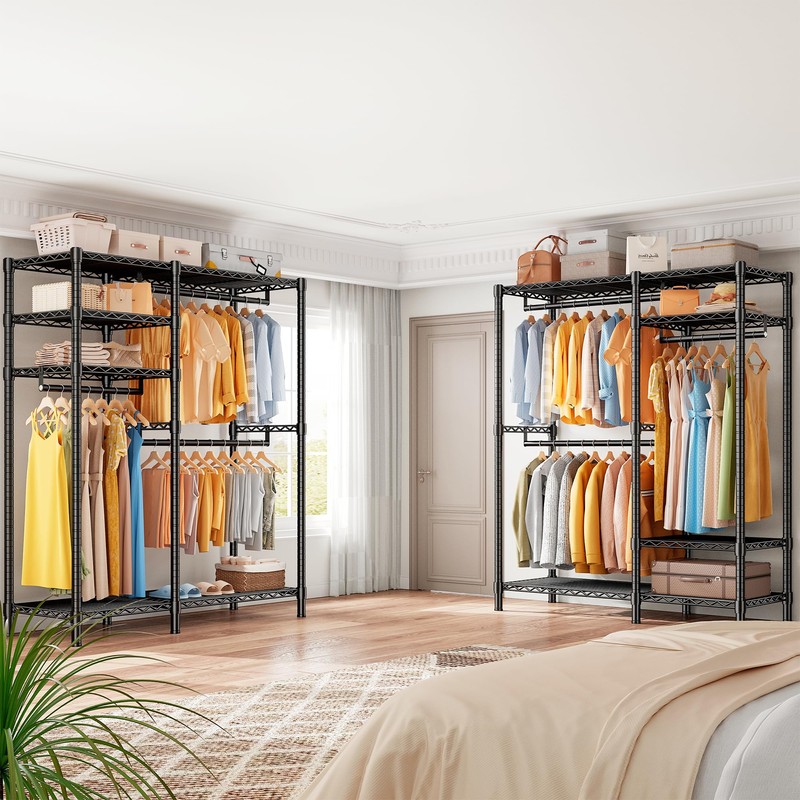 Raybee Clothes Rack Heavy Duty Loads 780LBS Clothing Racks for