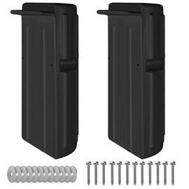 Dock Bumper Fender,Boat Dock Bumpers for Edge or Side,Marine Fender Guard,Vertical Protection,Durable Construction,Includes Mounting Hardware,2 Pack-Black
