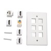 Wall Plate 6 Ports HD Multimedia Interface CAT6 TV F