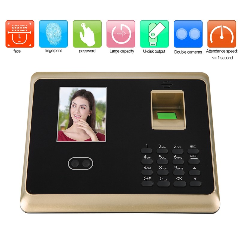 2.8in HD TFT Face Fingerprint Password Attendance Machine Access Control