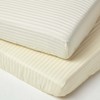 HOMESCAPES Yellow Cot Fitted Sheets 60 x 120 cm 2