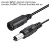 sourcing map Adaptor Connector Converter 5.5 x 2.1 mm to