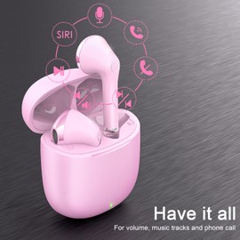 Wireless Earbuds, yobola Bluetooth Earbuds, IPX5 Waterproof Wireless Headphones Touch Control, Bluetooth Headphones 5.1 Built-in Microphone, 25 Hrs with USB-C Charging with Running/Fitness