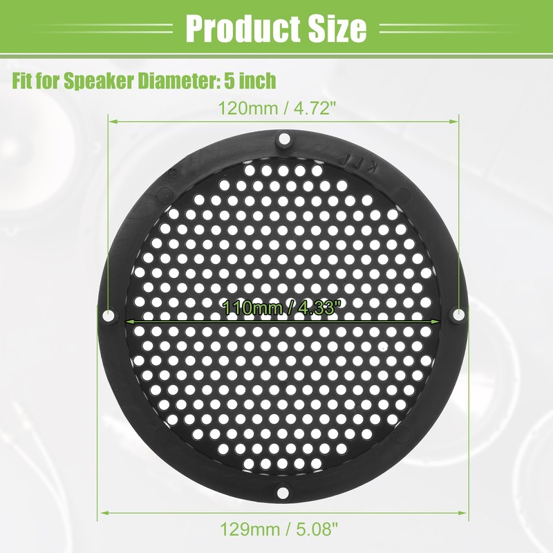 X AUTOHAUX 5" Car Speaker Grills Cover Mesh with Screws