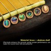 HilBeliFU 6Pcs Guitar Bridge Pins, 3cm Brass Guitar Pegs Set,