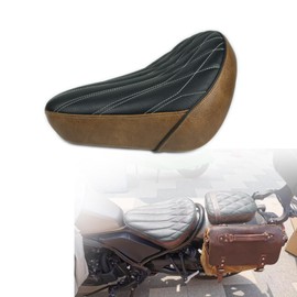 NANSENJPMP Thickened Motorcycle Driver Seat for Rebel 300/500, Front Rider Cushion Pad CMX 300 CMX 500 (2017-2025) /Black + Brown