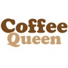 CafePress Coffee Queen 20"x12" Oval Wall Decal, Vinyl Wall Peel,