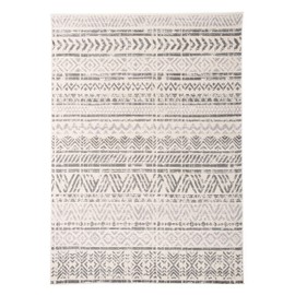 Rugshop Geometric Boho Perfect for high Traffic Areas of Your Living Room,Bedroom,Home Office,Kitchen Easy Cleaning Area Rug 3'3" x 5' Gray