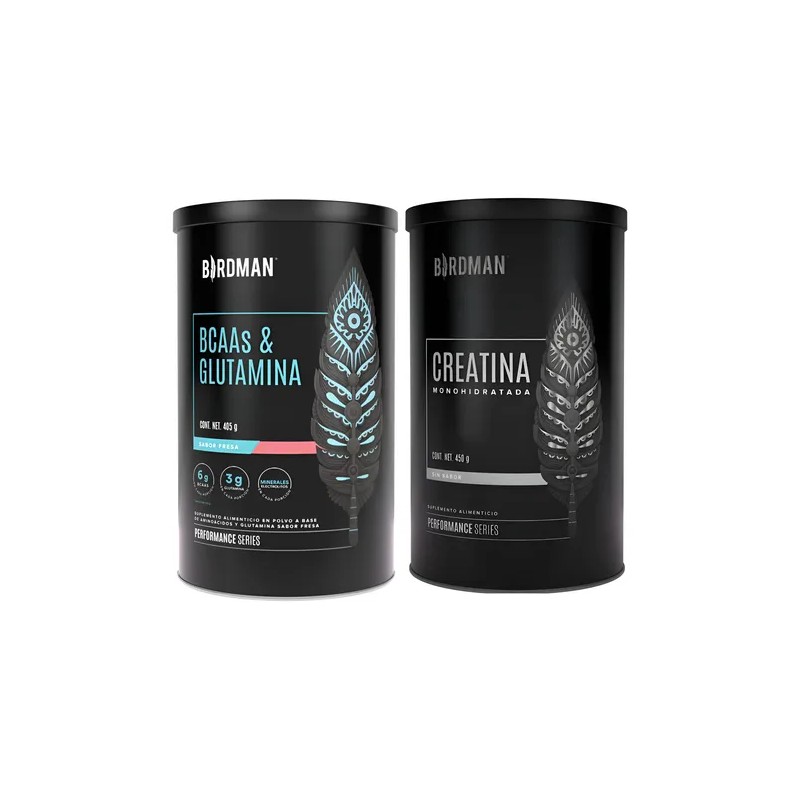 Birdman Bcaas Glutamina 405g Creatina Monohidratada 450g