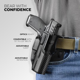 OWB Paddle Holster fits Sig P365 AXG Legion (Right-Hand Draw, Black)