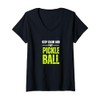 Womens Keep Calm And Play Pickleball For Pickleball Lovers V-Neck
