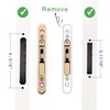 DECEBALUS Sliding Glass Patio Door Handle Set with Mortise Lock