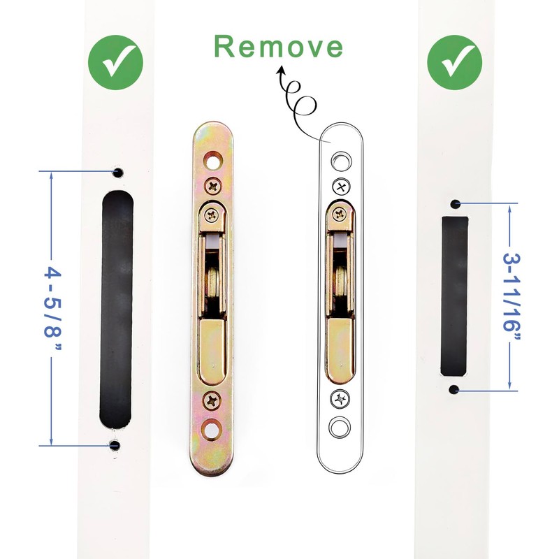 DECEBALUS Sliding Glass Patio Door Handle Set with Mortise Lock