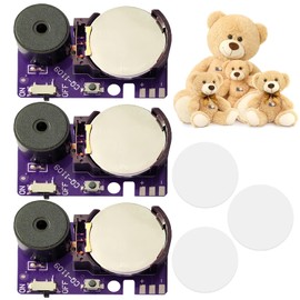 Musiook 3 PCS Cricket Noise Maker Prank Set – Hidden Cricket Noise Maker with 16 Annoying Sounds, Fun Pranks for Adults, Office, Party, School or Home Gags(Dark Purple)