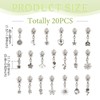 Cheriswelry 20pcs Flower Metal Zipper Pull Replacement Zippers Sliders for
