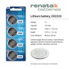 Renata CR2320 Batteries - 3V Lithium Coin Cell 2320 Battery