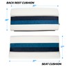 Wise 8WD100-1008 Deluxe Series 37" Pontoon Bench Seat Cushion Set