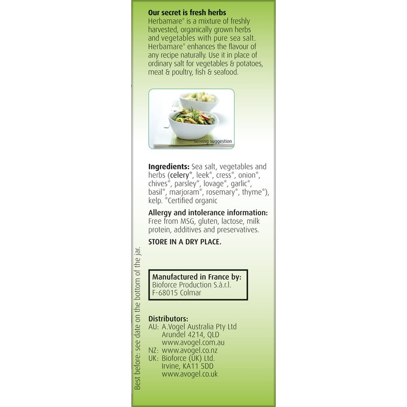 A.Vogel Herbamare Original Seasoning Salt | Sea Salt with 12