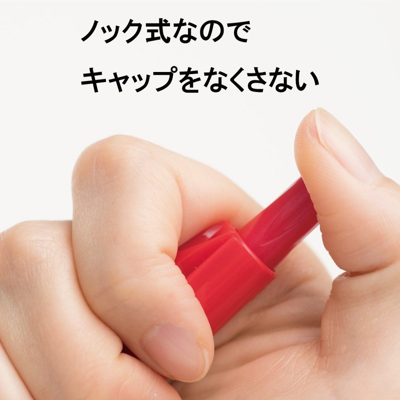 Pentel Pen NXS15BP3AMZ Handy Retractable Permanent Pen, Fine Point, Red,