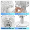 Comfort Zone 6 Inch Desk Fan White 2 Speed Quiet