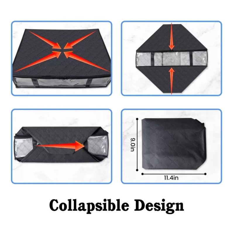 JSXing Cubos De Almacenaje Almacenaje De Ropa Bajo La Cama