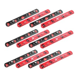 VILLFUL Ninja Slap Bracelet Set 24pcs Snap Bands Boys and Girls Party Favors Ninja Theme Snap Wrist Band Safe Toys for Boys