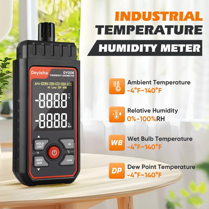 Deyisha Industry Temperature Humidity Meter High Precision and High Rate