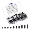 PATIKIL M4 Nylon Spacer, 100Pcs Round Spacer Standoff Non-Threaded Assortment