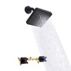 GUOYINDONG 2 Handle Shower Faucet Set, Matte Black Shower Faucet