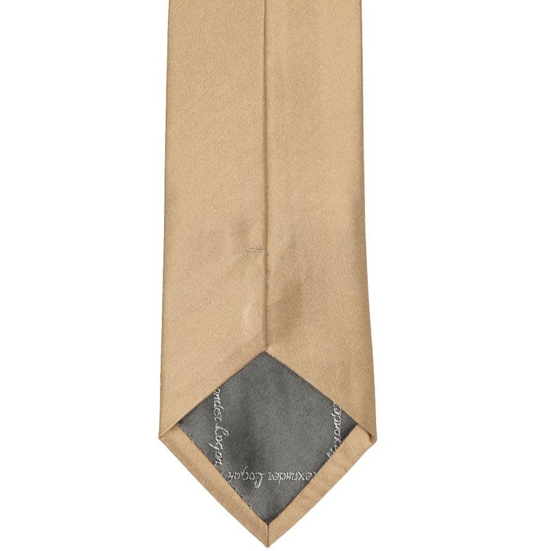 tiemart Solid Color Necktie (Bronze)