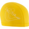 CRESSI Senna Swim Cap Pu Coated Yellow/White - Adult Swimming