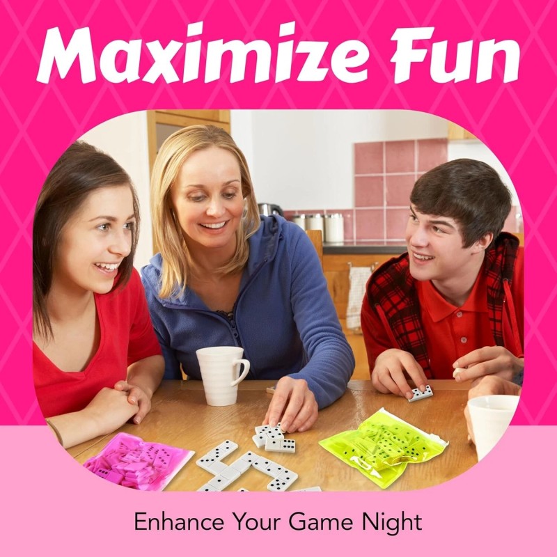 Playbees Domino Game Set Pack of 12 Each Bag includes