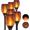 4 Pack Flame Solar Torch Light Waterproof Flickering Dancing Garden