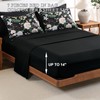 Anibedding 7Pieces Floral Queen Size Comforter Set, Garden Plant Flower