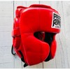 PRIZE RING "Professional SX" Genuine Leather Headgear Red (L)