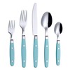 ANNOVA Silverware Set Stainless Steel Cutlery Color Handle With Rivet/Retro