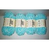 JF- Premier Chenille Soft Yarn (4) Skeins Aqua for Crafts