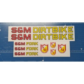 S&M Bikes Dirt Bike BMX Decal Set