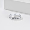 925 Sterling Silver Christian Rings for Men Women Church Accessories