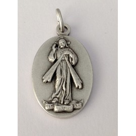 OVAL MEDAL OF MERCIFUL JESUS - MADE IN HIGH RELIEF - 100% MADE IN ITALY