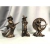 Copper Plated Witch Resin Crafts Home Decor Witch Wizard Resin