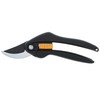 Fiskars SingleStep Pruner Bypass P26, Non-stick coating steel blades, Length: