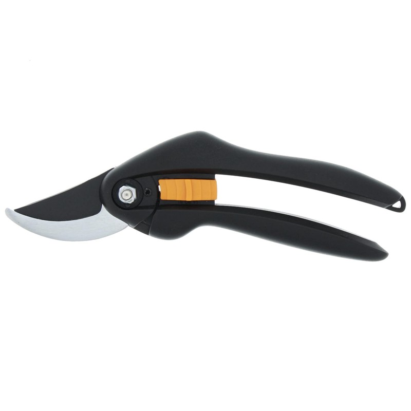 Fiskars SingleStep Pruner Bypass P26, Non-stick coating steel blades, Length: