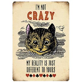 Fridge Magnet - Alice in Wonderland - Cheshire Cat - I'm Not Crazy