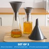 Plastic Kitchen Funnel Set of 3, Round Kitchen Funnels for